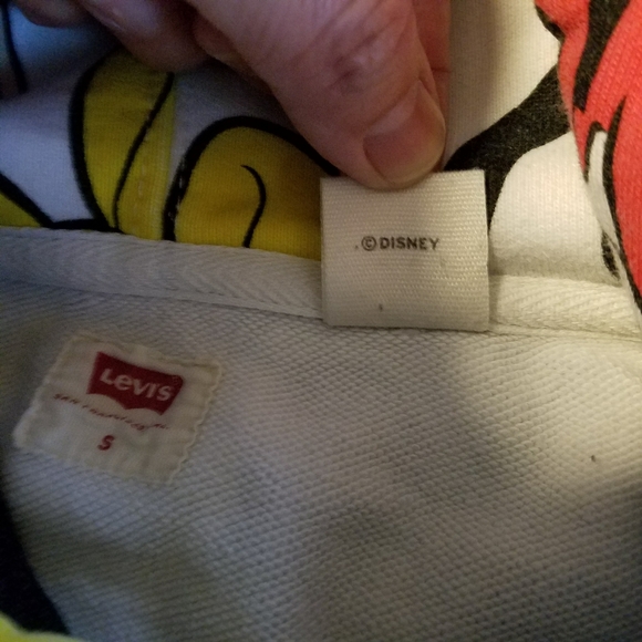 Levi's x Disney Mickey and Friends Graphic Hoodie Sweatshirt Size Small - Picture 7 of 15